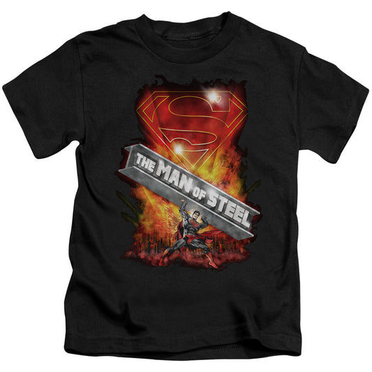 SUPERMAN STEEL GIRDER - S/S JUVENILE 18/1 - BLACK - T-Shirt