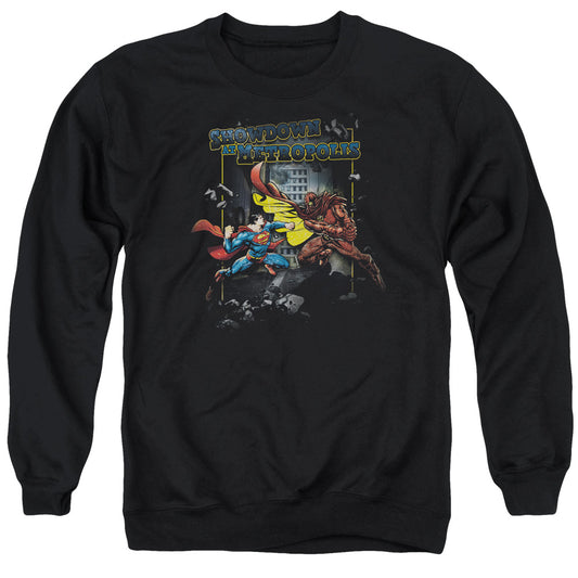 Superman - Showdown - Adult Crewneck Sweatshirt - Black