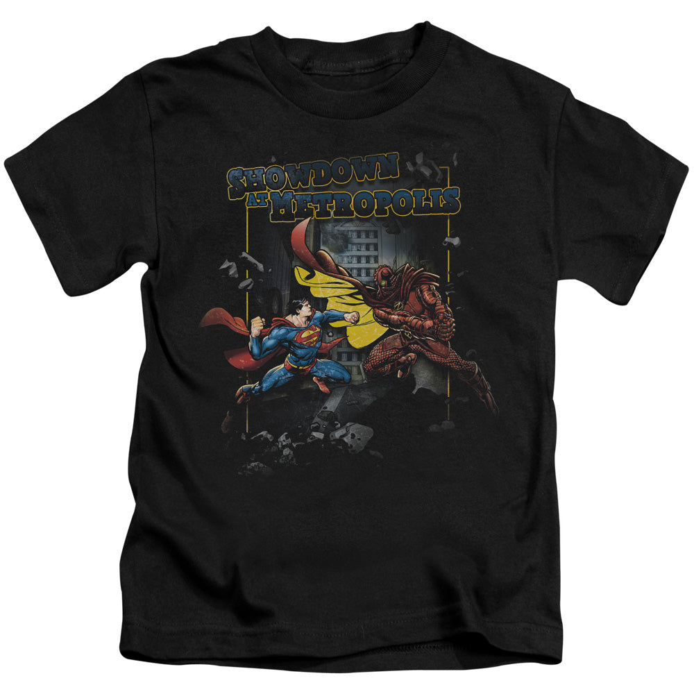 SUPERMAN SHOWDOWN - S/S JUVENILE 18/1 - BLACK - T-Shirt