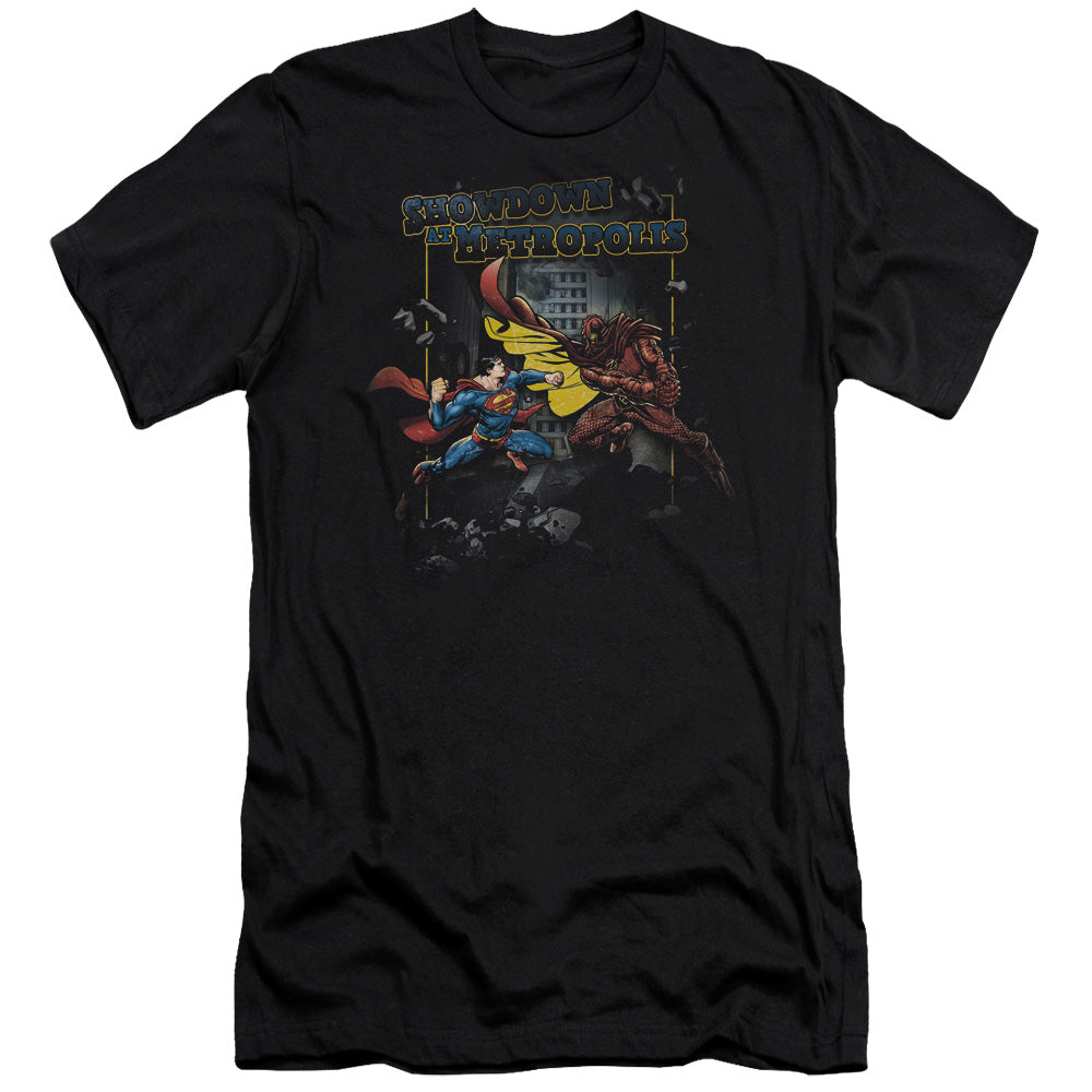 Superman - Showdown - Short Sleeve Adult 30/1 - Black T-shirt
