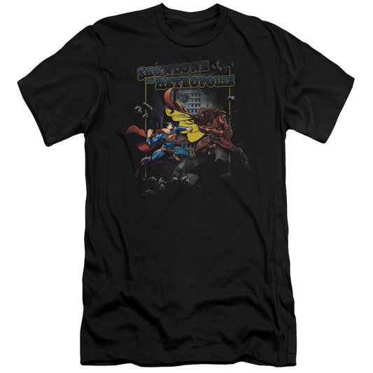 Superman - Showdown - Short Sleeve Adult 30/1 - Black T-shirt