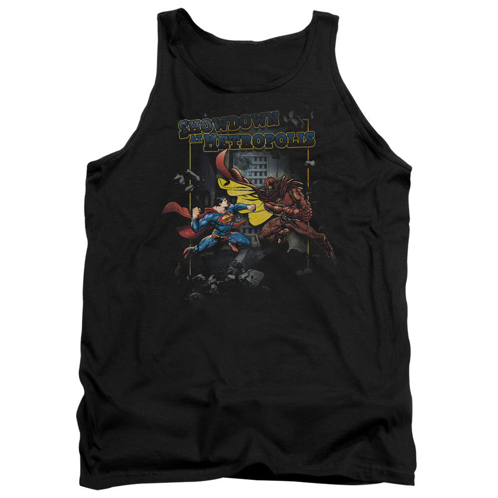 Superman - Showdown - Adult Tank - Black