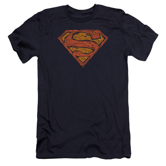 Superman - Messy S-premuim Canvas Adult Slim Fit 30/1 - Navy