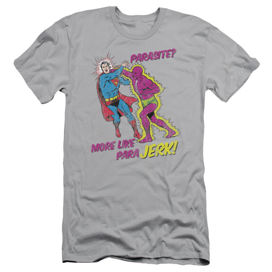 Superman - Parajerk - Short Sleeve Adult 30/1 - Silver T-shirt
