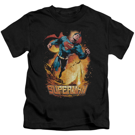 SUPERMAN SPACE CASE - S/S JUVENILE 18/1 - BLACK - T-Shirt