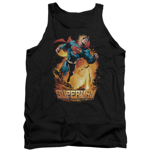Superman - Space Case - Adult Tank - Black