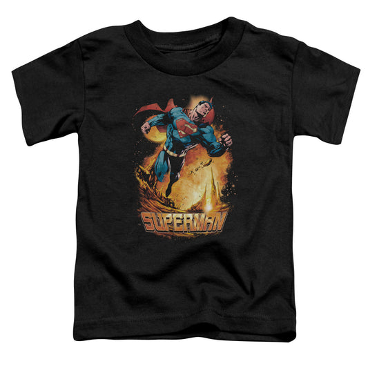 Superman - Space Case - Short Sleeve Toddler Tee - Black T-shirt