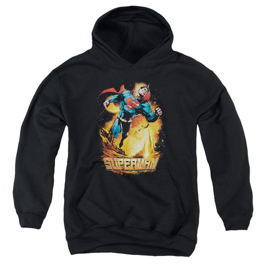 Superman - Space Case - Youth Pull-over Hoodie - Black