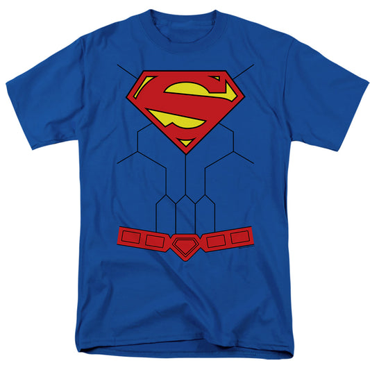 Superman - New 52 Torso - Short Sleeve Adult 18/1 - Royal Blue T-shirt