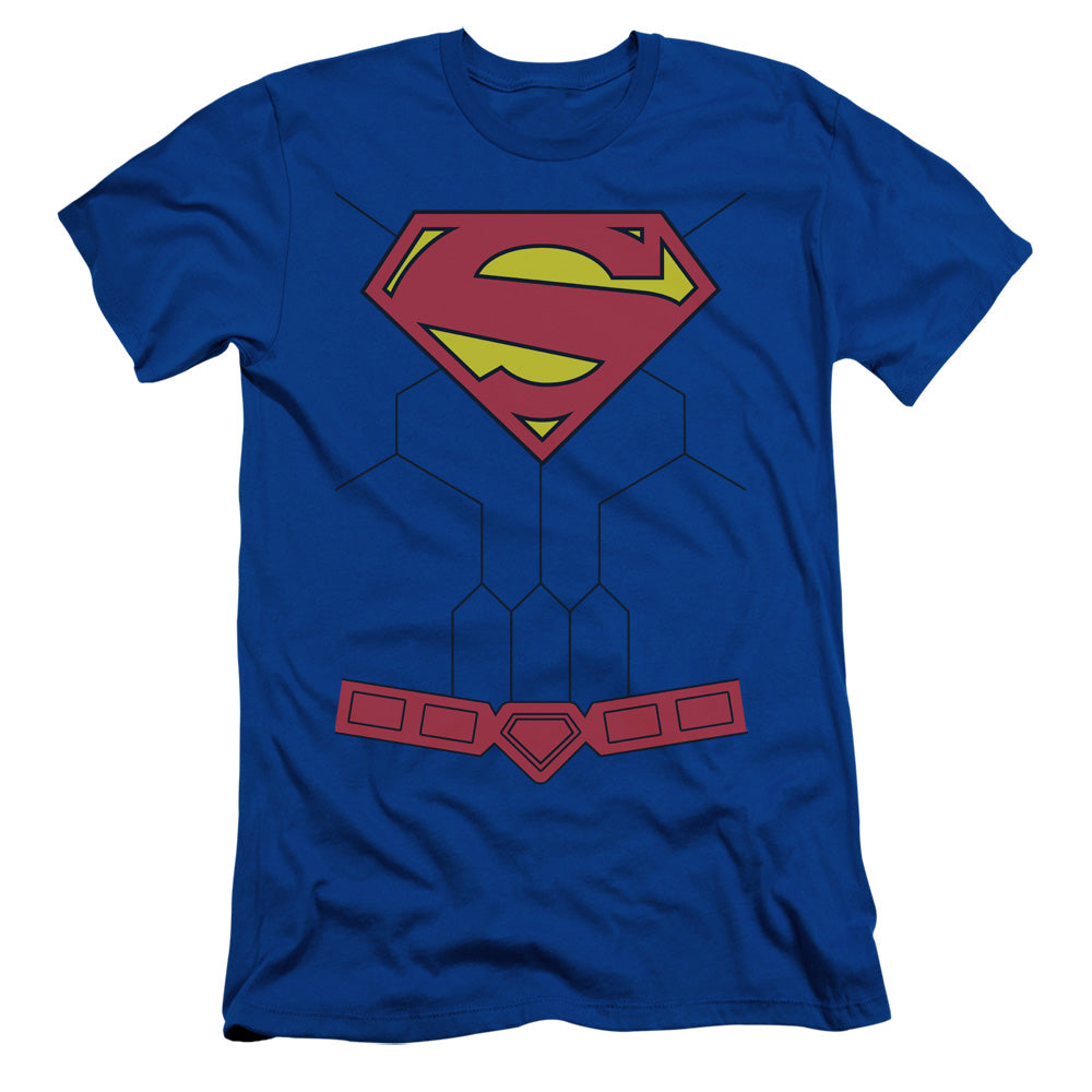 Superman - New 52 Torso - Short Sleeve Adult 30/1 - Royal Blue T-shirt