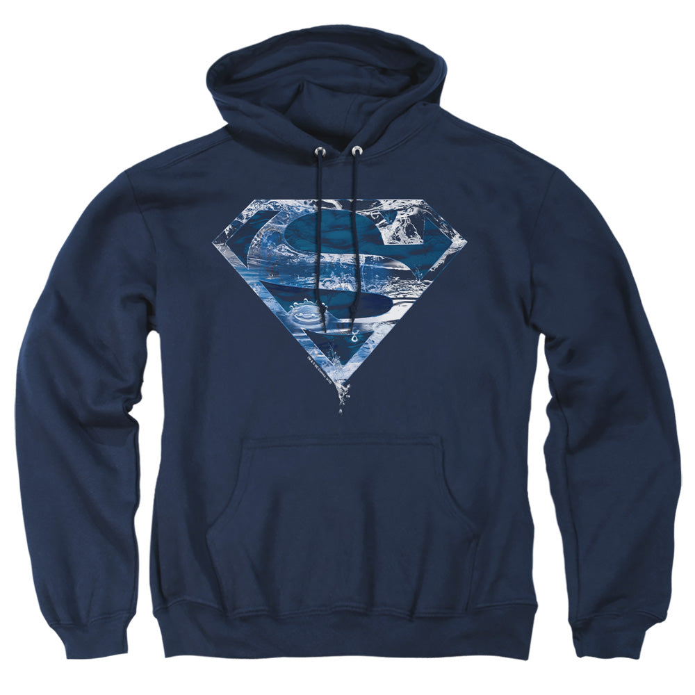 Superman - Water Shield - Adult Pull-over Hoodie - Navy
