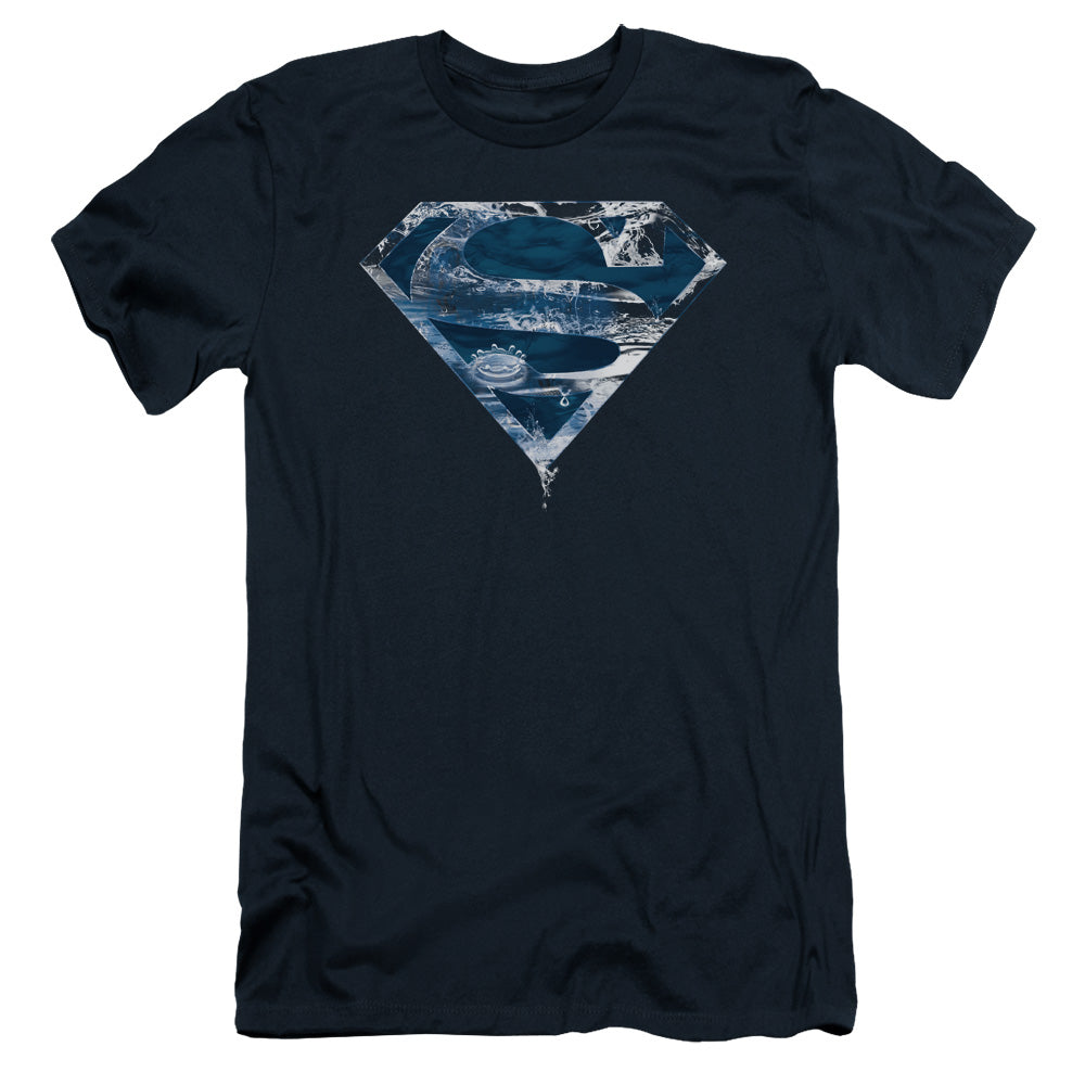 Superman - Water Shield - Short Sleeve Adult 30/1 - Navy T-shirt