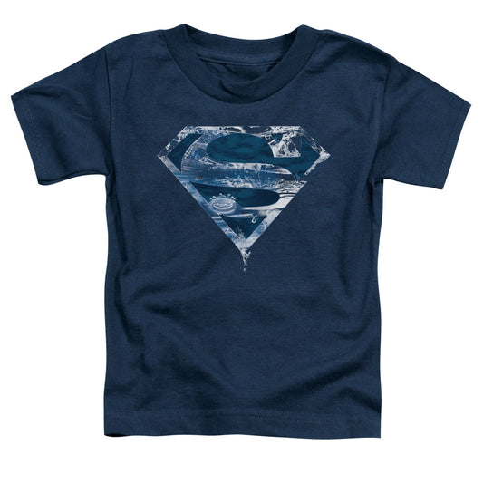 Superman - Water Shield - Short Sleeve Toddler Tee - Navy T-shirt