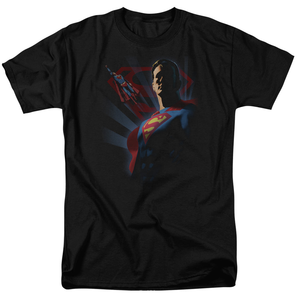 Superman - Super Deco - Short Sleeve Adult 18/1 - Black T-shirt