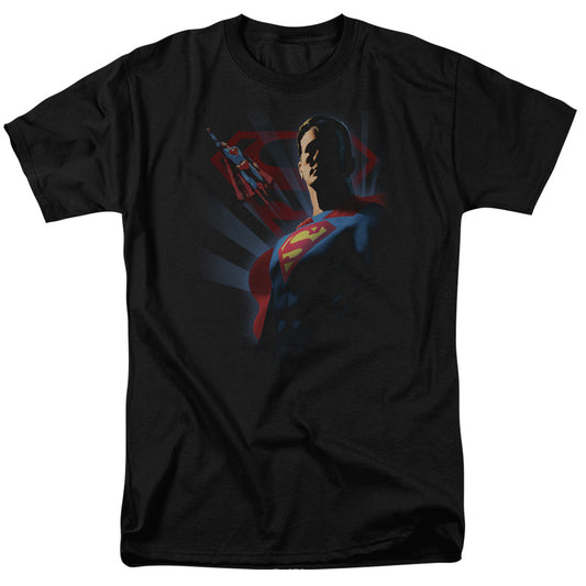 Superman - Super Deco - Short Sleeve Adult 18/1 - Black T-shirt
