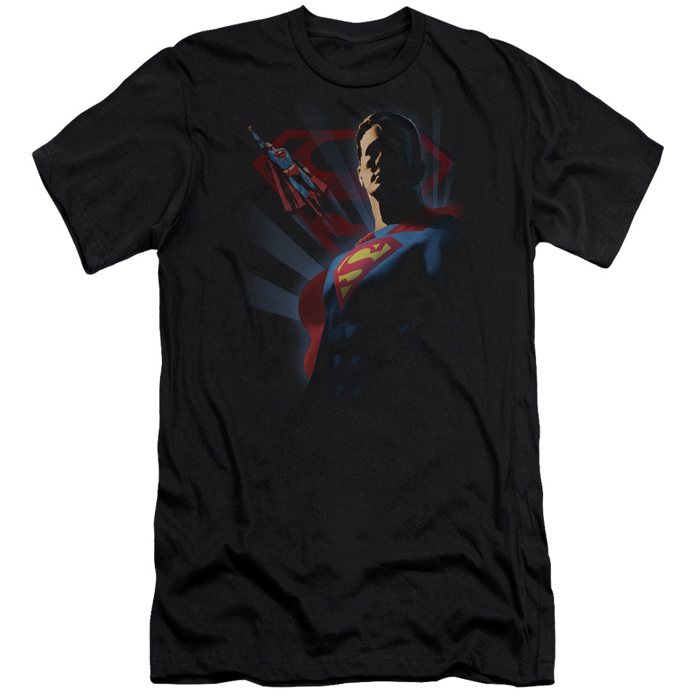 Superman - Super Deco - Short Sleeve Adult 30/1 - Black T-shirt