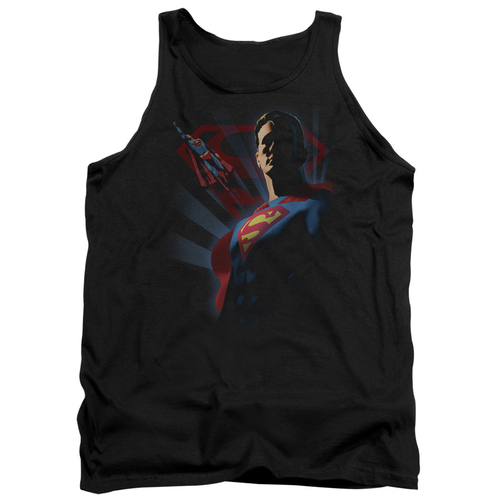 Superman - Super Deco - Adult Tank - Black