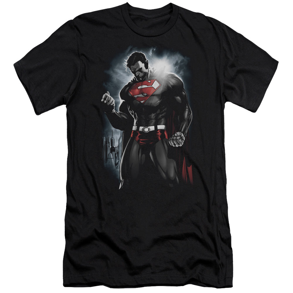 Superman - Light Of The Sun - Short Sleeve Adult 30/1 - Black T-shirt