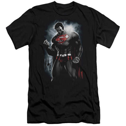 Superman - Light Of The Sun - Short Sleeve Adult 30/1 - Black T-shirt