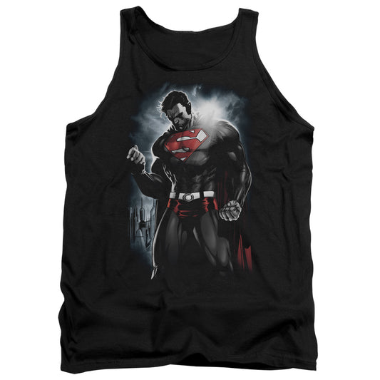 Superman - Light Of The Sun - Adult Tank - Black