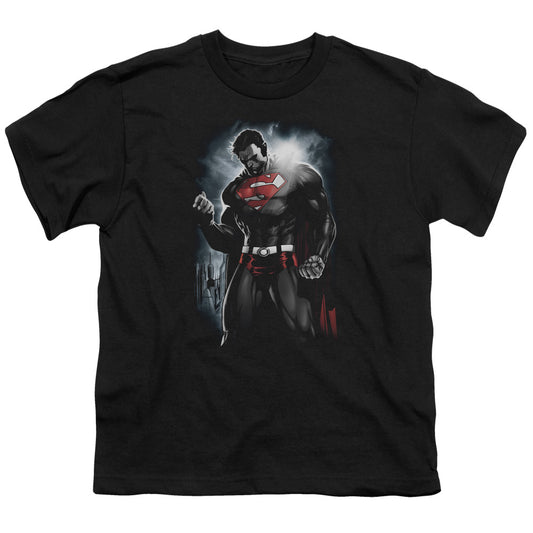 Superman - Light Of The Sun - Short Sleeve Youth 18/1 - Black T-shirt