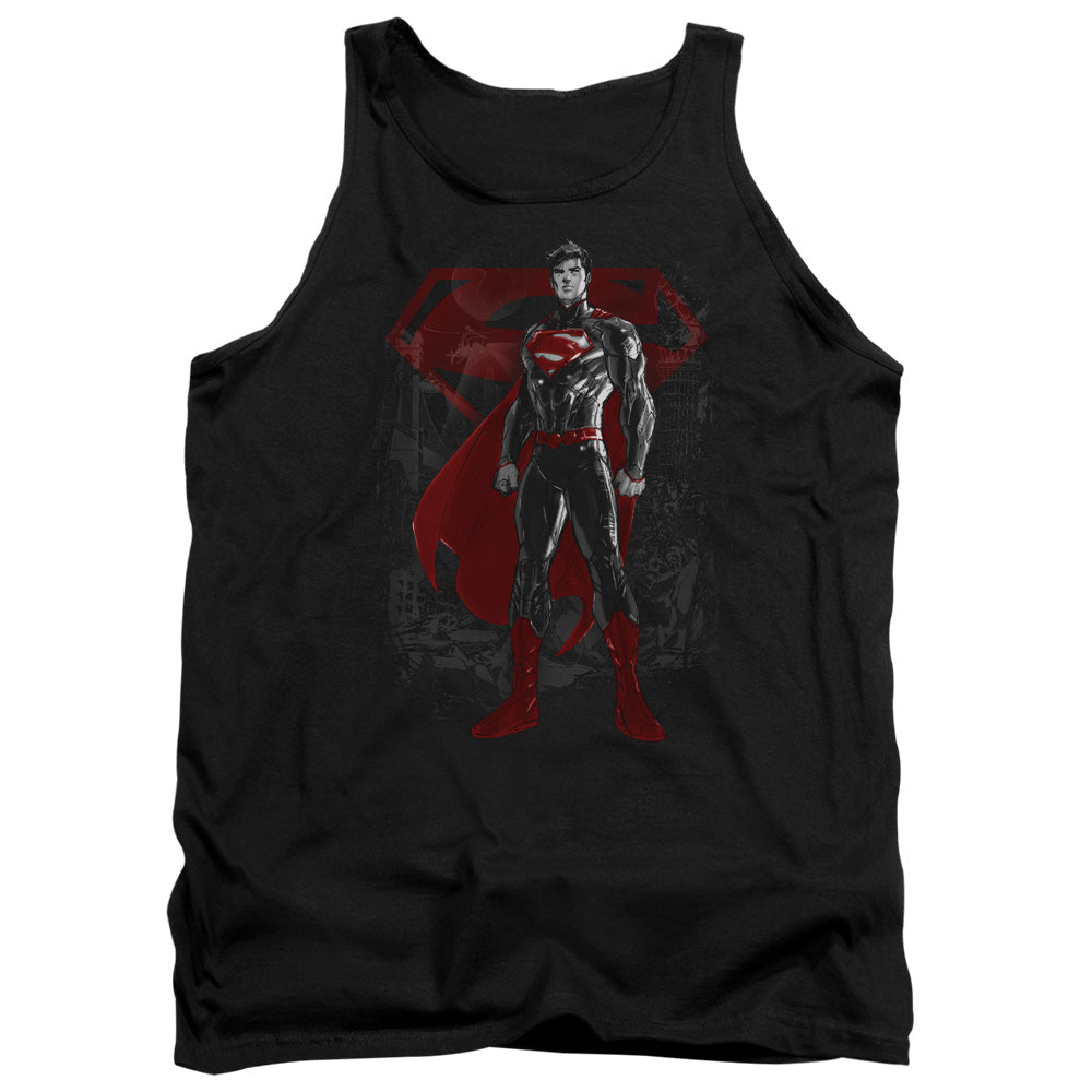 Superman - Aftermath - Adult Tank - Black
