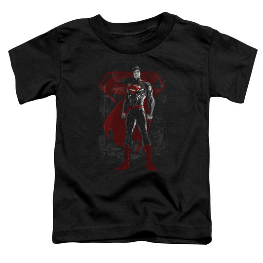 Superman - Aftermath - Short Sleeve Toddler Tee - Black T-shirt