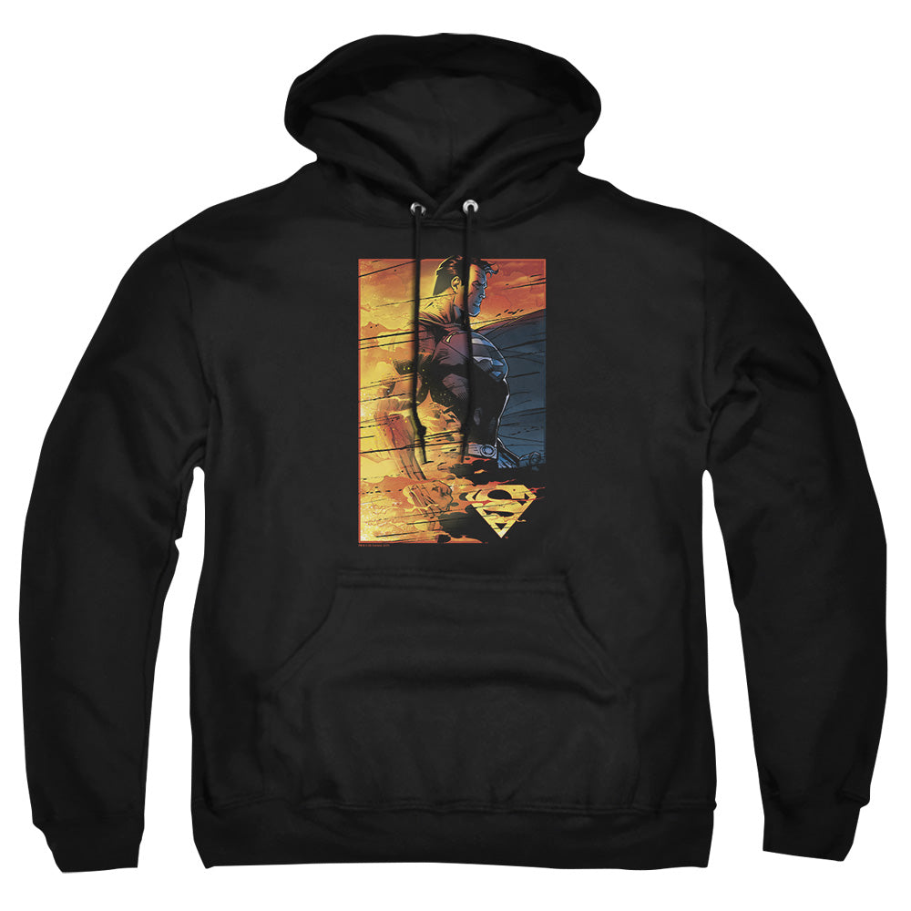 Superman - Fireproof - Adult Pull-over Hoodie - Black