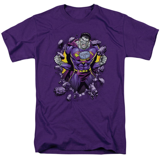 Superman - Bizzaro Breakthrough - Short Sleeve Adult 18/1 - Purple T-shirt
