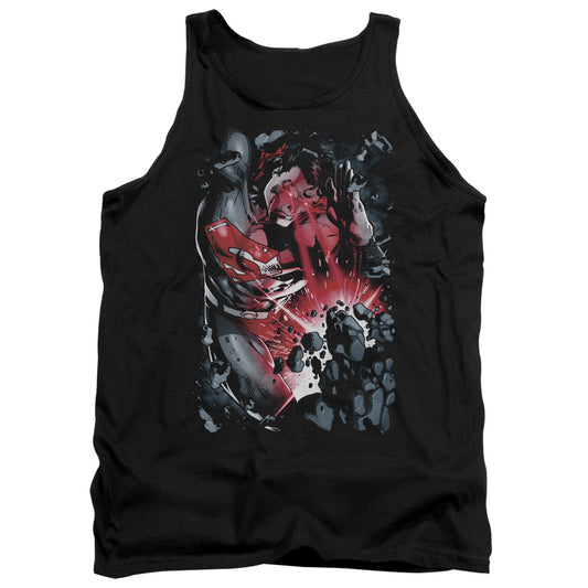 Superman - Heat Blast - Adult Tank - Black