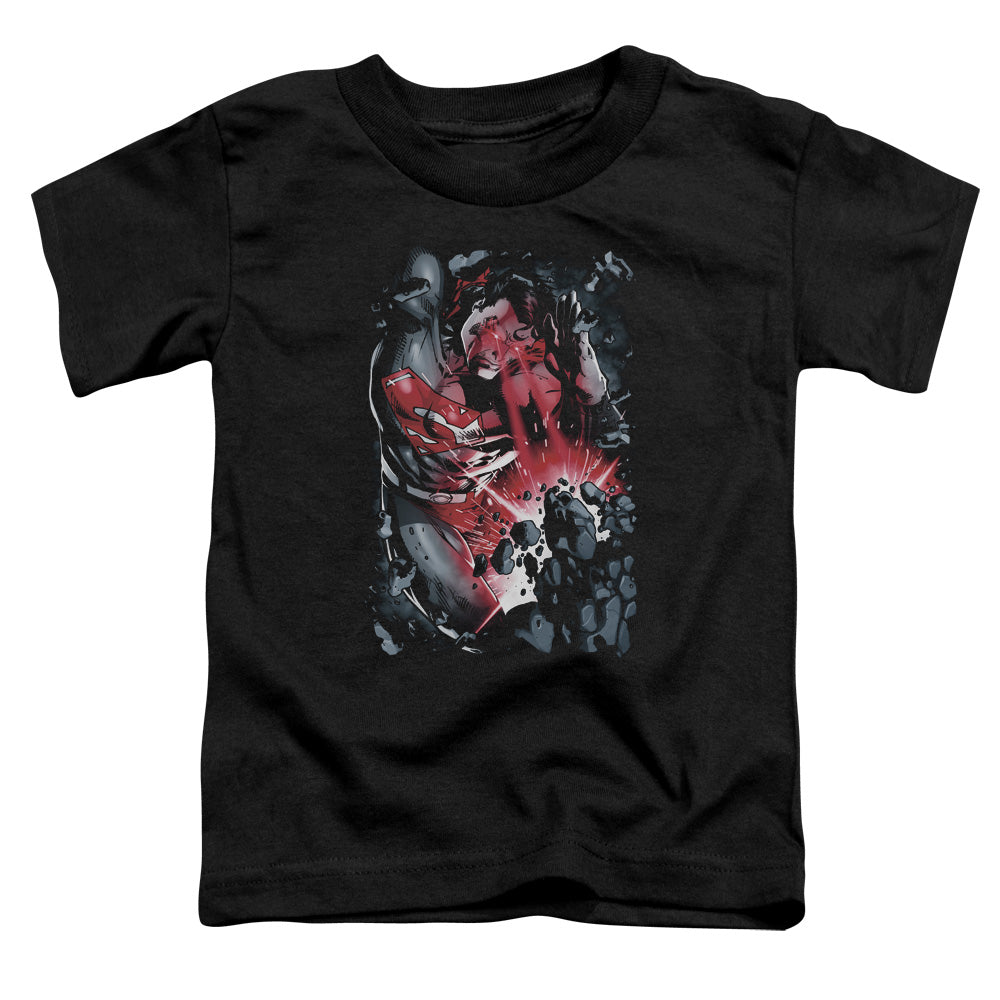 Superman - Heat Blast - Short Sleeve Toddler Tee - Black T-shirt