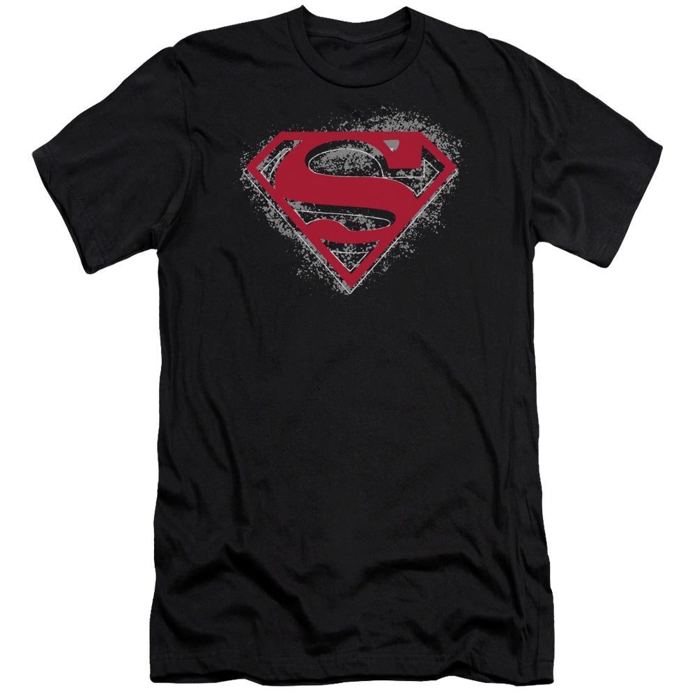 Superman - Hardcore Noir Shield-premuim Canvas Adult Slim Fit 30/1 - Black