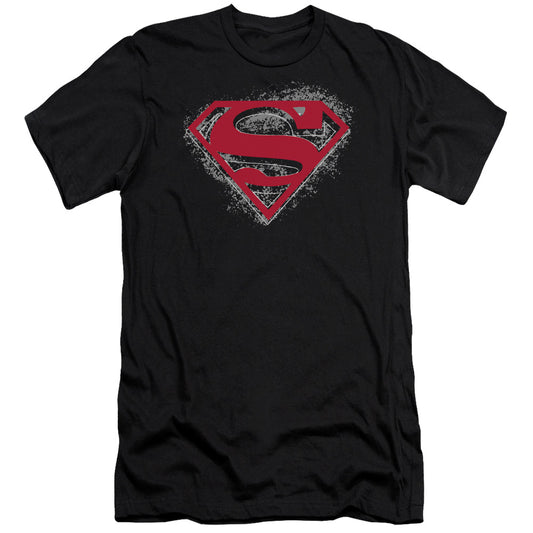 Superman - Hardcore Noir Shield-premuim Canvas Adult Slim Fit 30/1 - Black