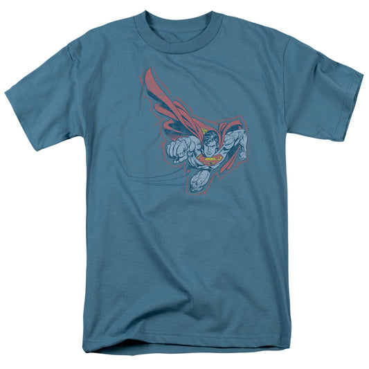 Superman - Scribble & Soar - Short Sleeve Adult 18/1 - Slate T-shirt