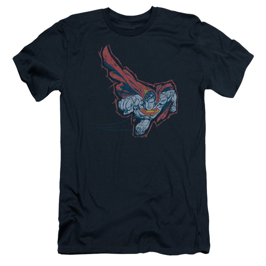 Superman - Scribble & Soar - Short Sleeve Adult 30/1 - Navy T-shirt