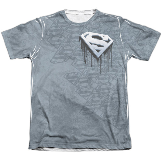 Superman - Drip And Repeat - Adult 65/35 Poly/cotton Short Sleeve Tee - White T-shirt