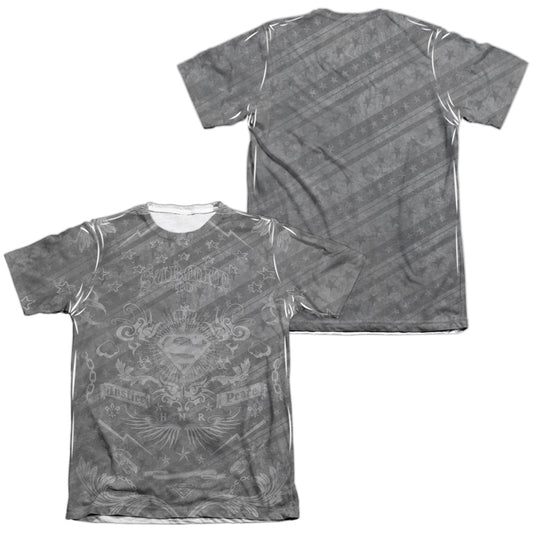 Superman - Submit - Adult Poly/cotton Short Sleeve Tee - White T-shirt