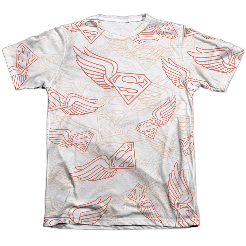 Superman - Super Flight - Adult Poly/cotton Short Sleeve Tee - White T-shirt