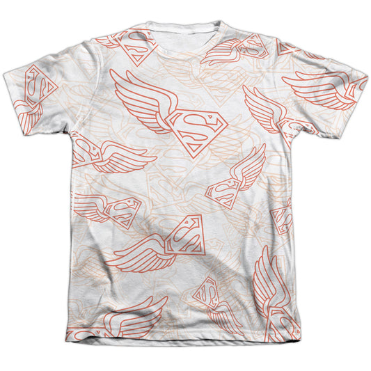 Superman - Super Flight - Adult Poly/cotton Short Sleeve Tee - White T-shirt