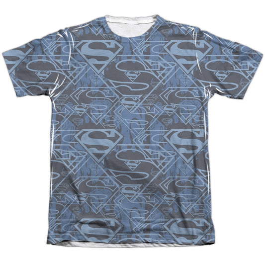 Superman - Shielded - Adult 65/35 Poly/cotton Short Sleeve Tee - White T-shirt