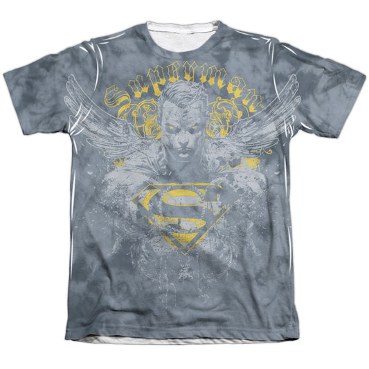 Superman - Stand Your Ground - Adult 65/35 Poly/cotton Short Sleeve Tee - White T-shirt