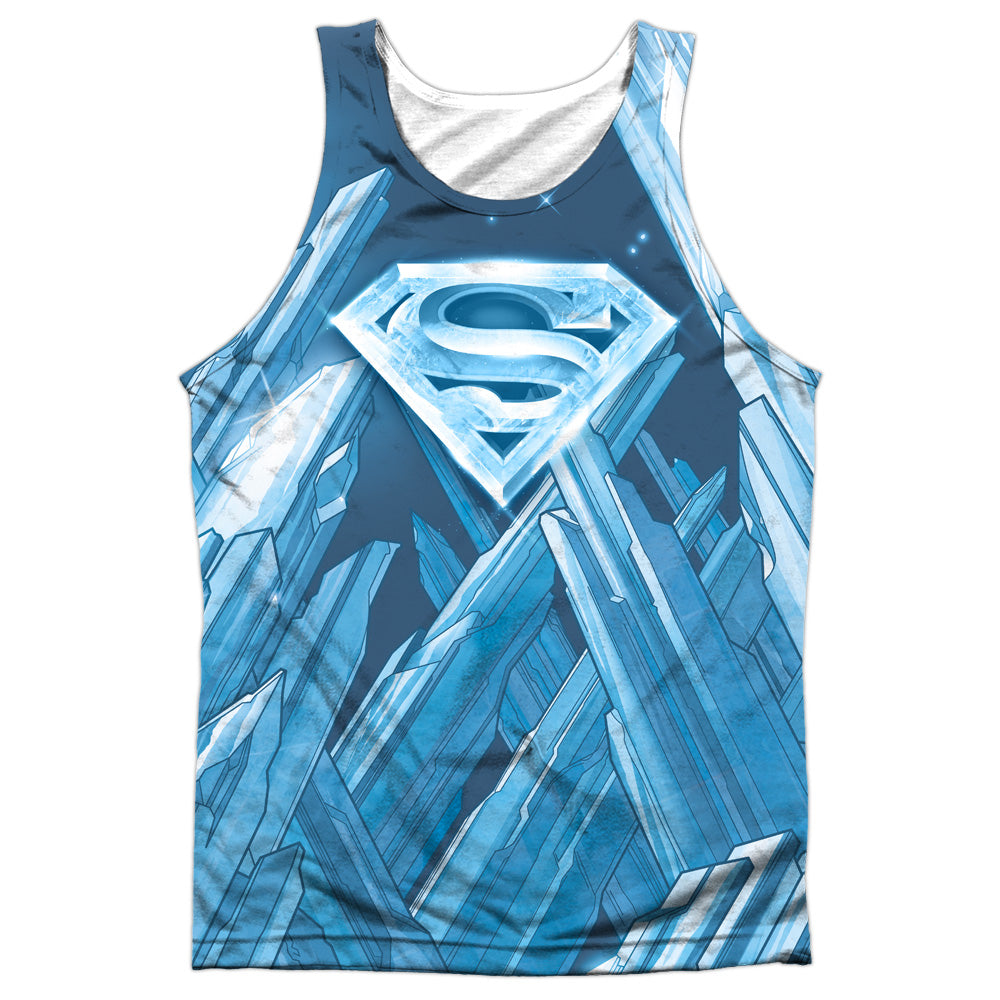 Superman - Solitude - Adult 100% Poly Tank Top - White