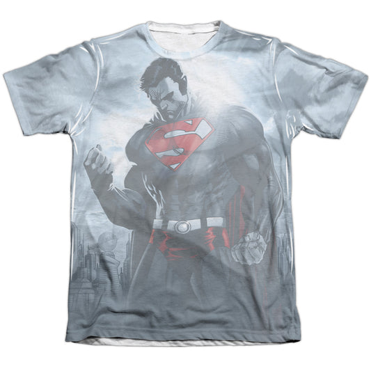 Superman - Light Of The Sun - Adult 65/35 Poly/cotton Short Sleeve Tee - White T-shirt
