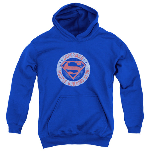 Superman - Muscle Club - Youth Pull-over Hoodie - Royal