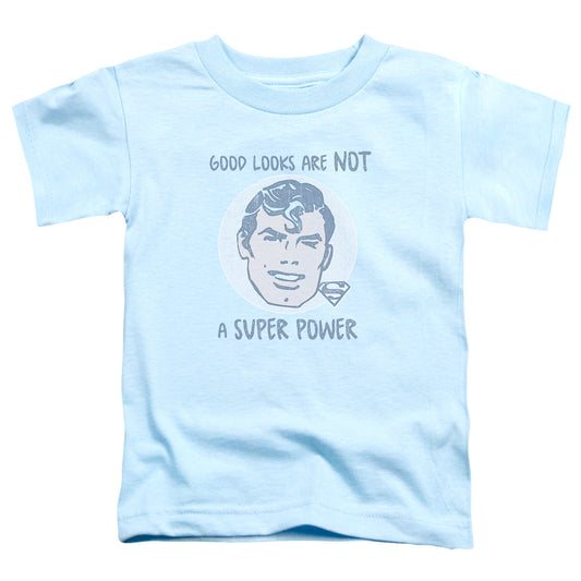 Superman - Good Looks - Short Sleeve Toddler Tee - Light Blue T-shirt