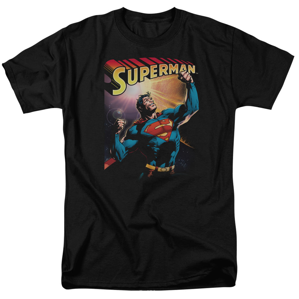 Superman - Victory - Short Sleeve Adult 18/1 - Black T-shirt