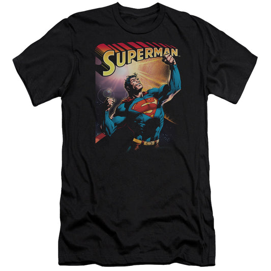 Superman - Victory-premuim Canvas Adult Slim Fit 30/1 - Black