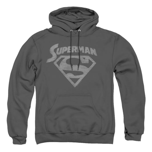 Superman - Super Arch - Adult Pull-over Hoodie - Charcoal