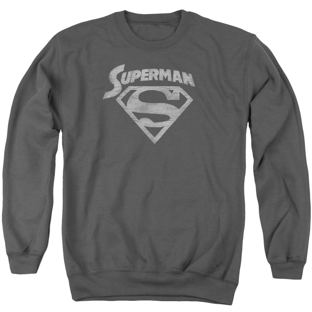 Superman - Super Arch - Adult Crewneck Sweatshirt - Charcoal