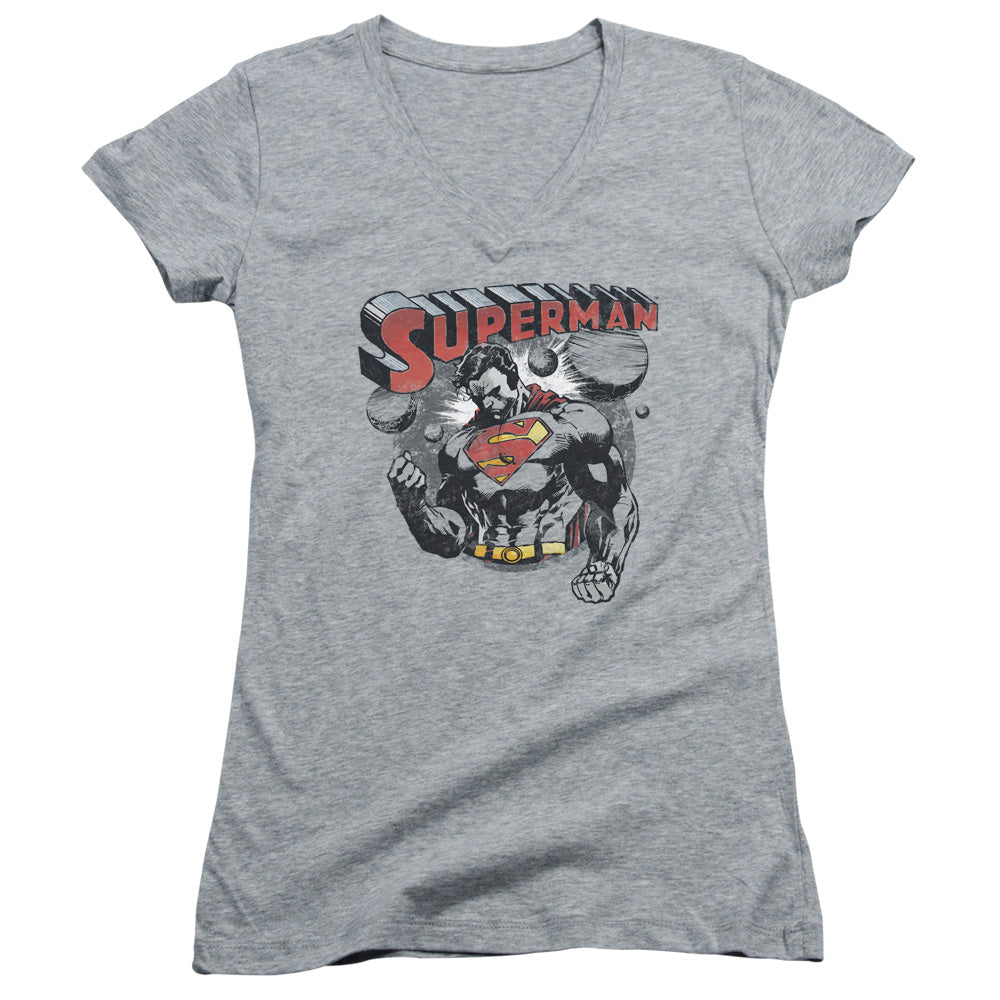 Superman - Super Ko-junior V-neck - Athletic Heather